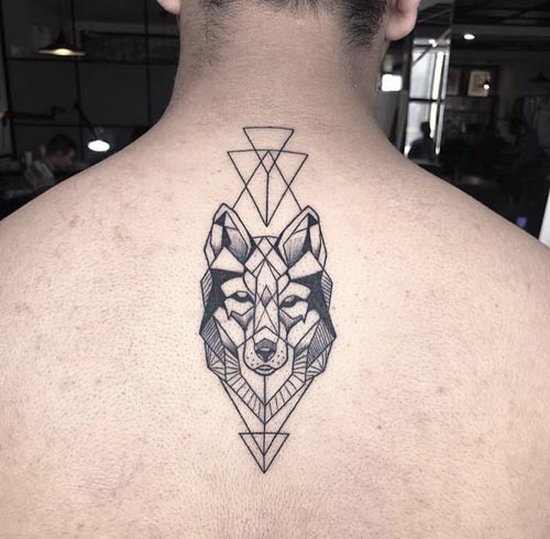 Geometric Wolf Portrait